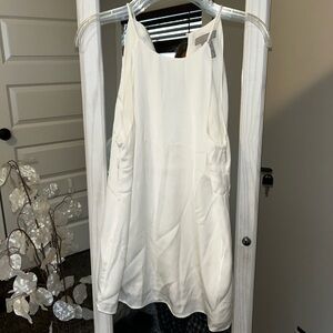 H&M White Sleeveless Blouse